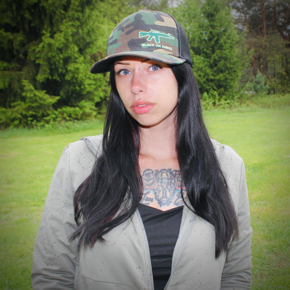 Woodland Camo / Mesh Back | Snapback Hat