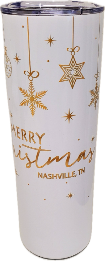 Nashville Merry Christmas W&G Tumbler 20oz