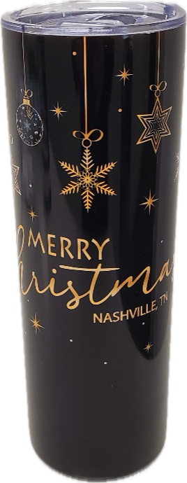 Nashville Merry Christmas B&G Tumbler 20oz