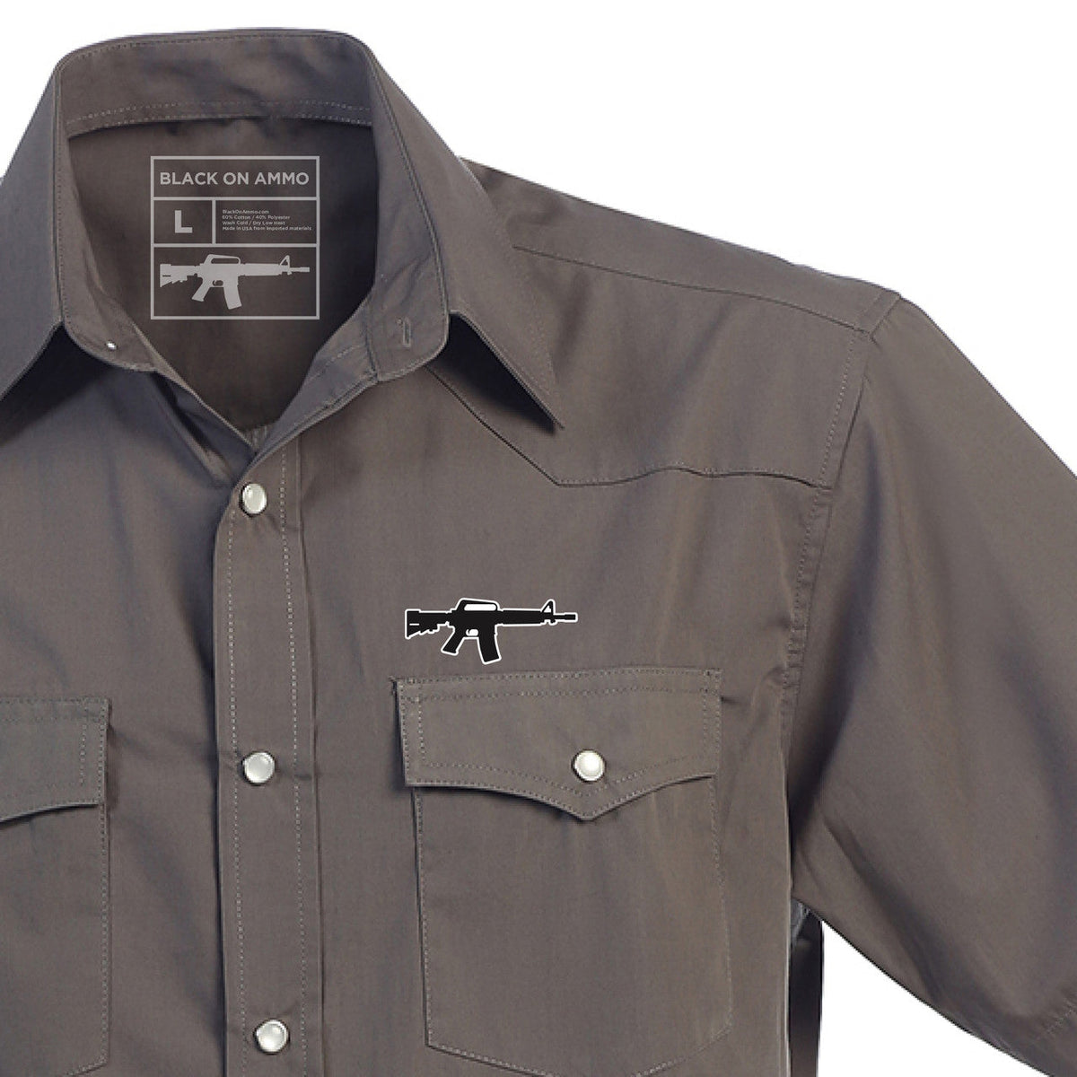 (New!) Short Sleeve |  Snap Button-Up Shirt