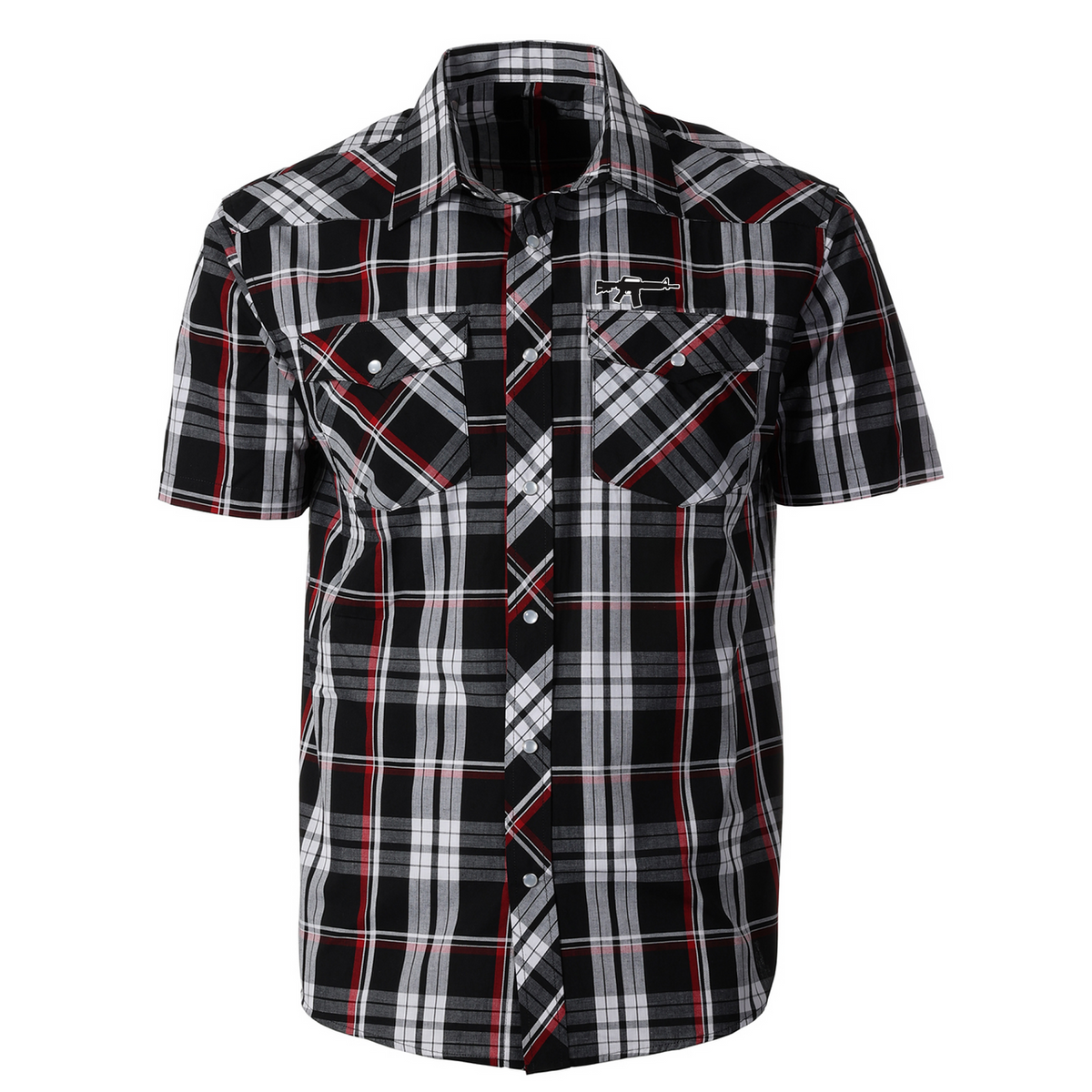 (New!) Short Sleeve |  Snap Button-Up Shirt