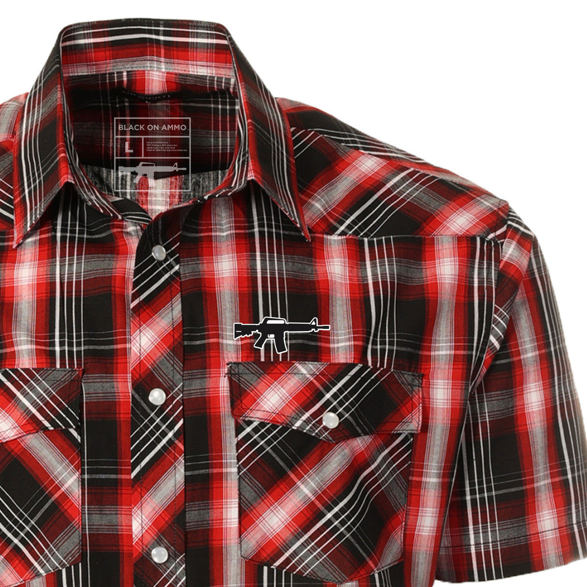 (New!) Short Sleeve |  Snap Button-Up Shirt