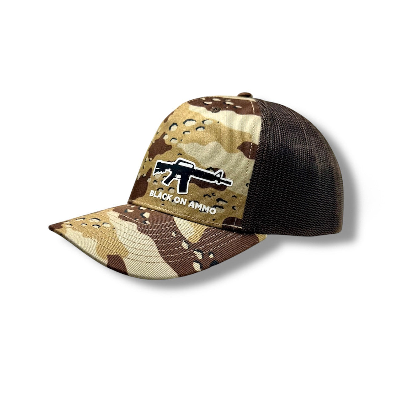 "Chocolate Chip" Camo / Mesh Back | Snapback Hat