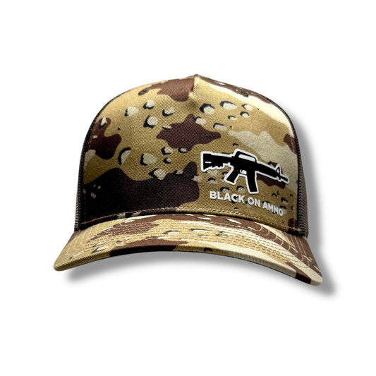 "Chocolate Chip" Camo / Mesh Back | Snapback Hat