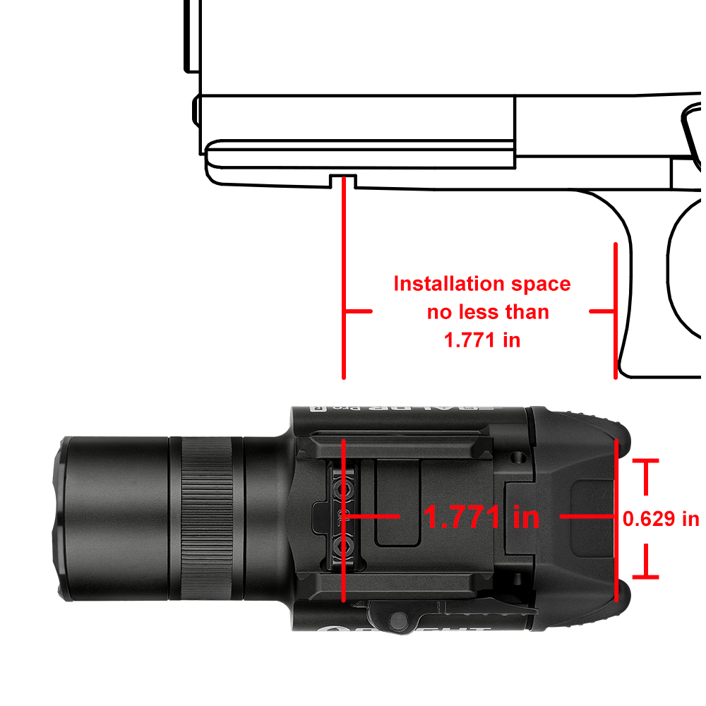 Baldr Pro R – Rechargeable Weapon Light with Green Laser