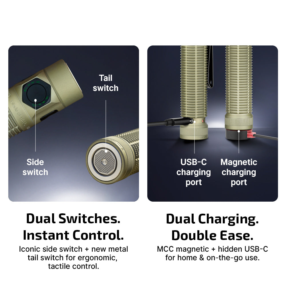Olight Baton 4 Ultra – Compact High-Lumen EDC Flashlight - 1600 Lumen / 200m