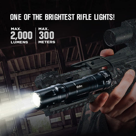 OLIGHT Odin – Tactical Weapon Mounted Light (2000 Lumens/300 Meter Throw)