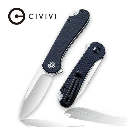 CIVIVI Elementum C907A – D2 Steel Blade with Black G10 Handle