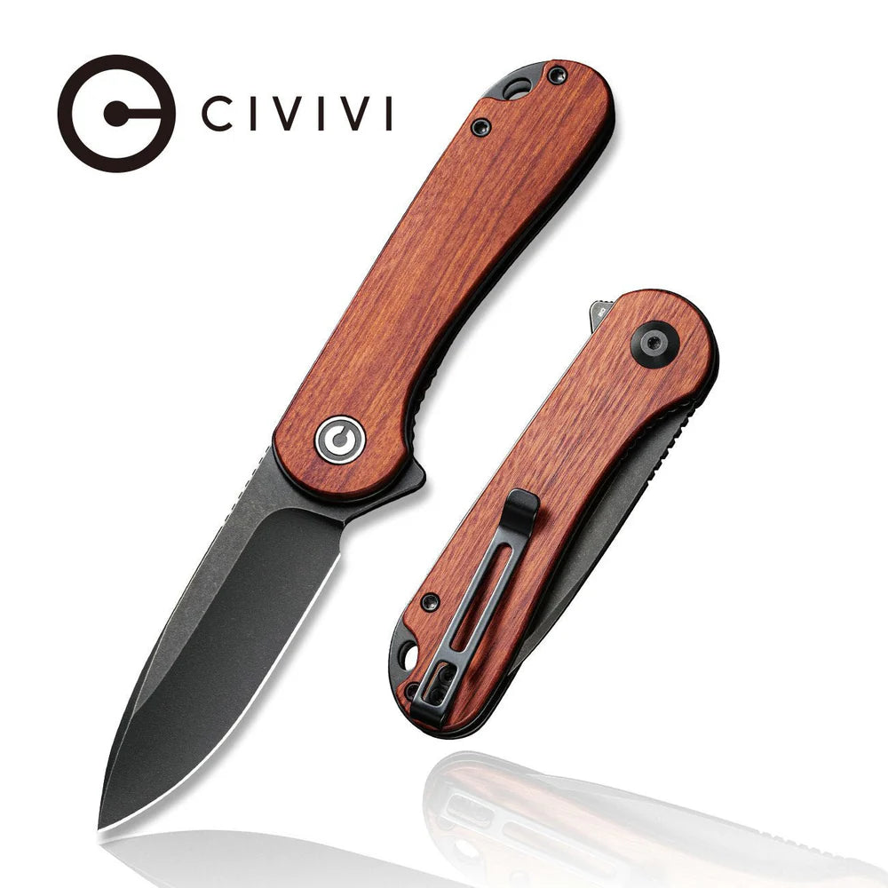 CIVIVI Elementum C907U – Cuibourtia Wood / Black Stonewashed D2