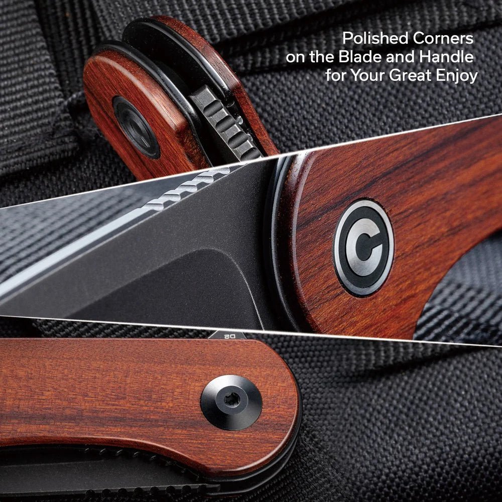 CIVIVI Elementum C907U – Cuibourtia Wood / Black Stonewashed D2