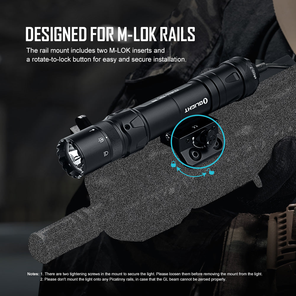 OLIGHT Odin GL Tactical Flashlight (1500 Lumens/215 Meter Throw)