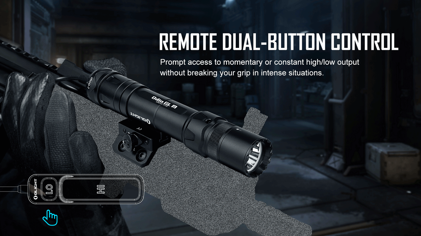 OLIGHT Odin GL Tactical Flashlight (1500 Lumens/215 Meter Throw)