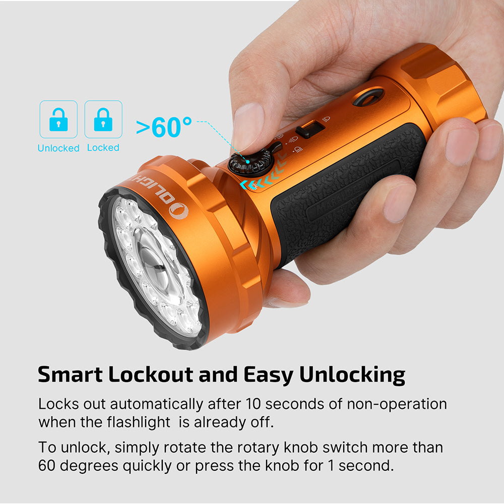 Olight Marauder Mini 2 – Compact Powerhouse Flashlight - 10000 Lumen / 750m