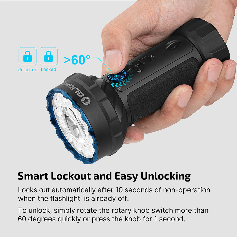 Olight Marauder Mini 2 – Compact Powerhouse Flashlight - 10000 Lumen / 750m