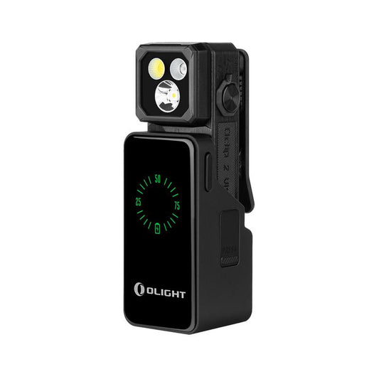 Olight Oclip 2 Ultra Premium Onyx Black with charging dock