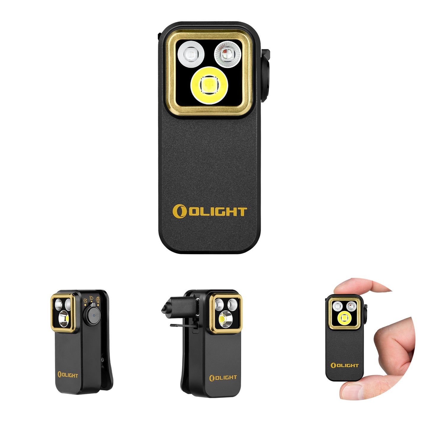 Olight Oclip Pro S – Clip-On EDC Light (Flood, Spot & Red) 600 Lumen / 80m