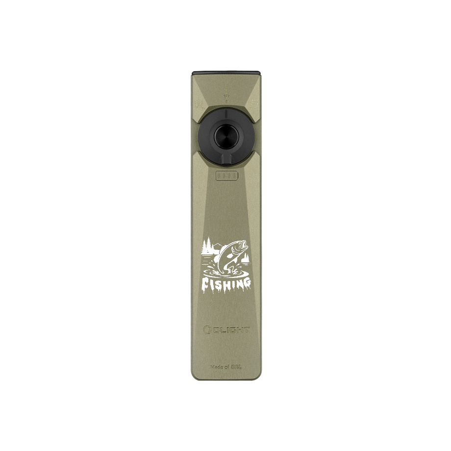 Olight Arkfeld Ultra Fishing edition with fish artwork