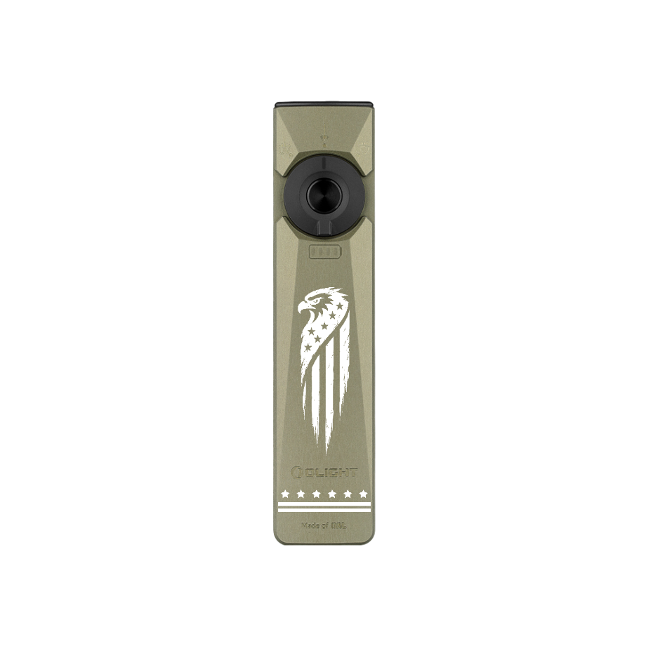 Olight Arkfeld Ultra Patriot Eagle edition with eagle and stars artwork
