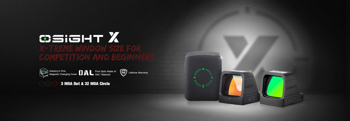 Olight Osight X – 3 MOA GREEN Dot Sight with Magnetic Charging Cover