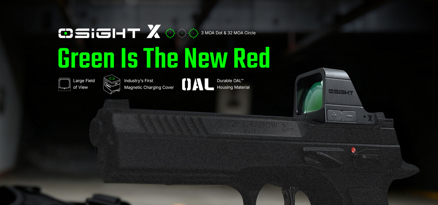 Olight Osight X – 3 MOA GREEN Dot Sight with Magnetic Charging Cover