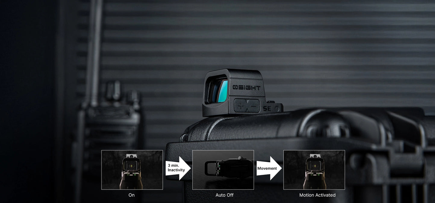 Olight OSIGHT SE – Enclosed 6 MOA Green Dot Sight with Replaceable Battery