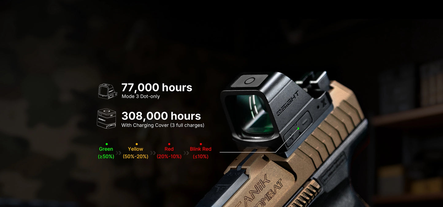 Olight Osight X – 3 MOA GREEN Dot Sight with Magnetic Charging Cover
