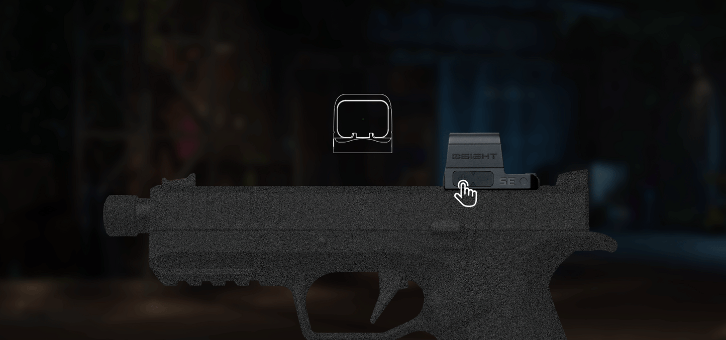 Olight OSIGHT SE – Enclosed 6 MOA Green Dot Sight with Replaceable Battery