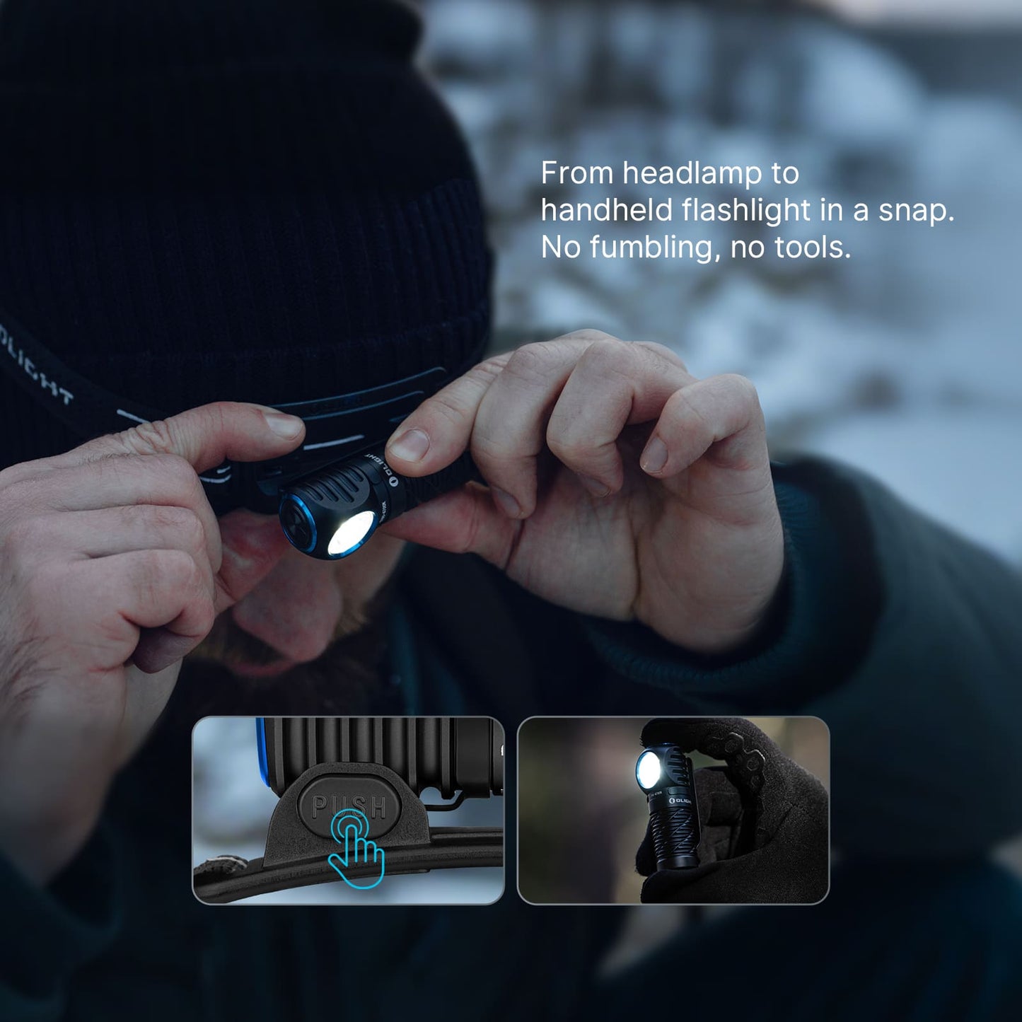 Perun 3 Mini HCRI – Compact EDC Headlamp & Flashlight (1250 Lumens)