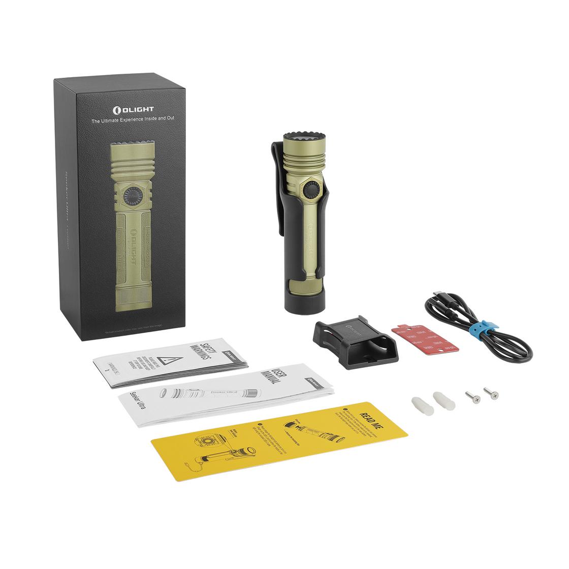 OLIGHT Seeker Ultra High Power Flashlight Olive Green - 4800 Lumen / 265 Meter
