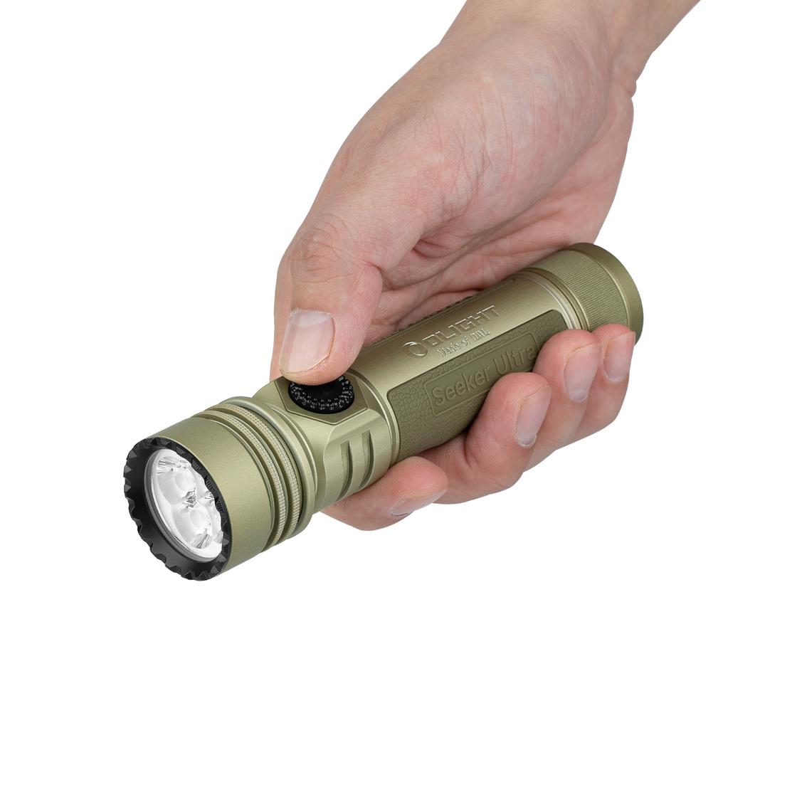 OLIGHT Seeker Ultra High Power Flashlight Olive Green - 4800 Lumen / 265 Meter