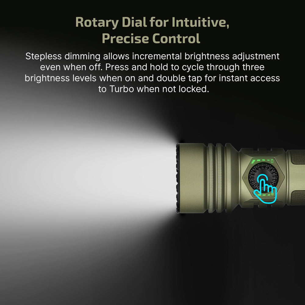 OLIGHT Seeker Ultra High Power Flashlight Olive Green - 4800 Lumen / 265 Meter