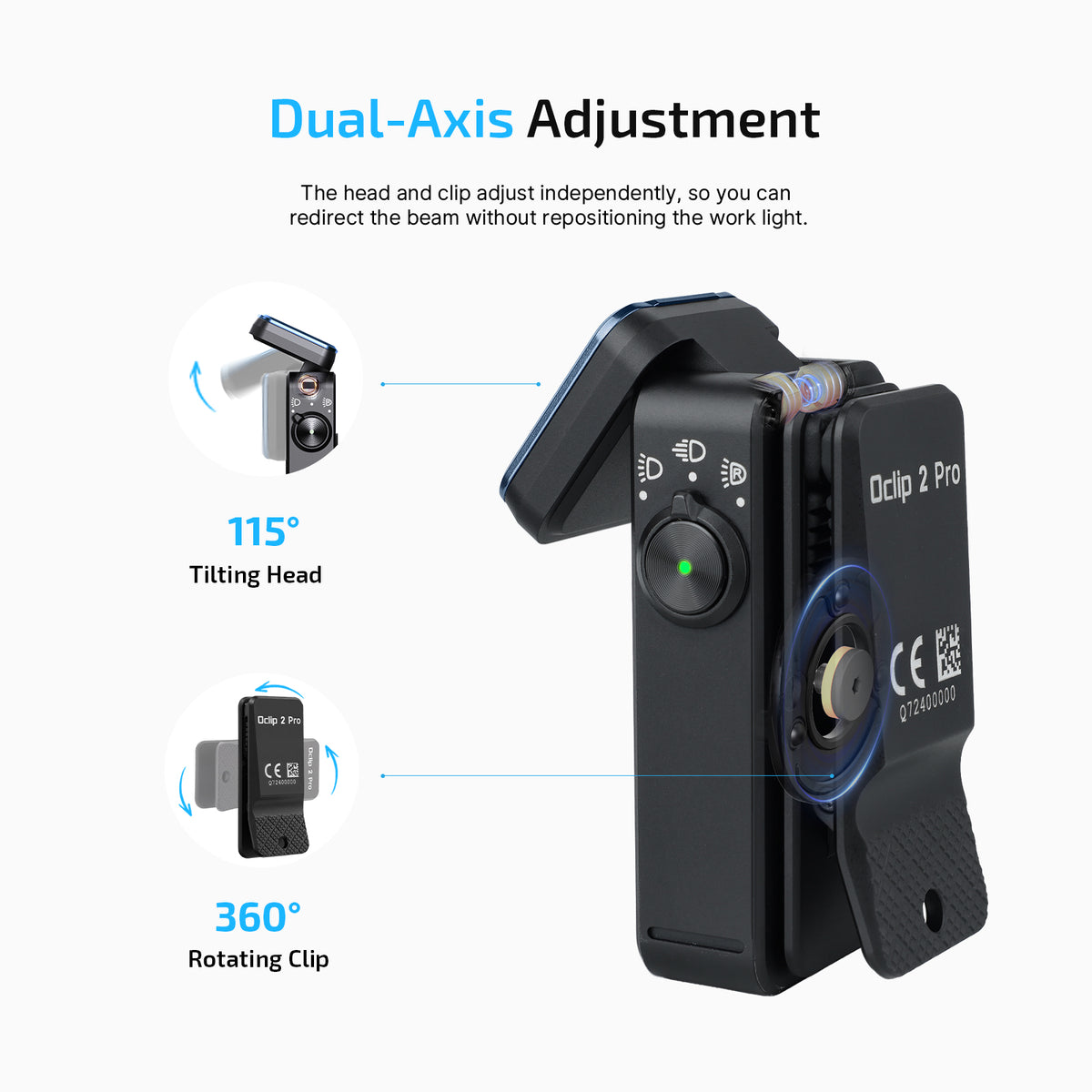 Olight Oclip 2 Pro Black — manufacturer product image 2