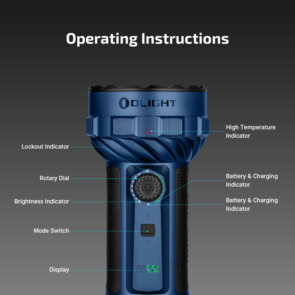 OLIGHT Marauder 3 Rechargeable Flashlight – 25,000 Lumens — manufacturer detail 5