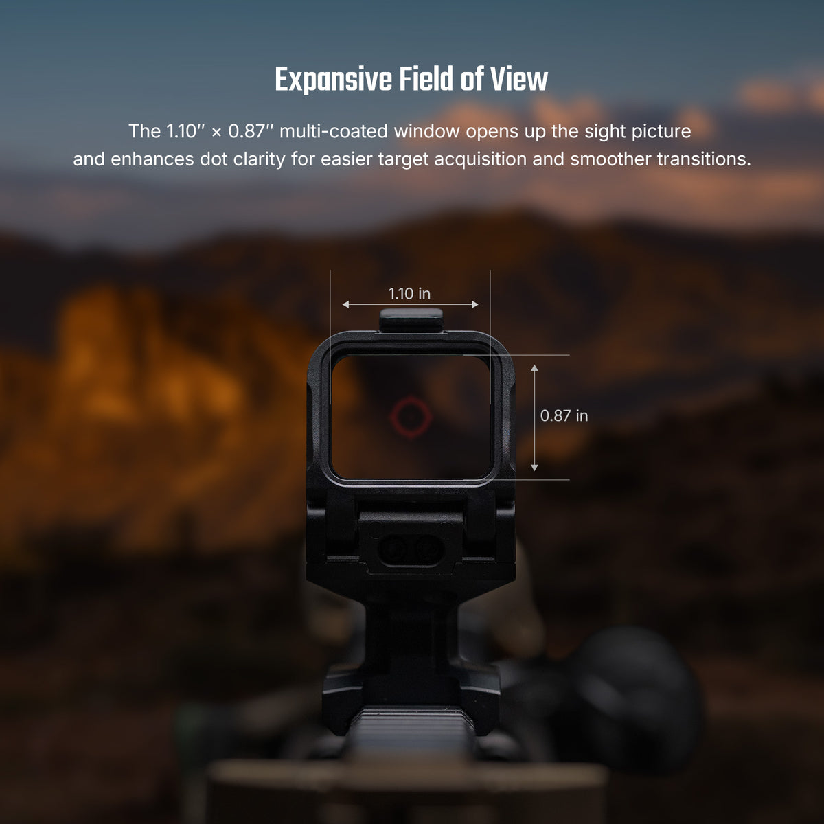 OLIGHT Osight R Enclosed Red Dot Sight – Micro T1/T2 Footprint — Black